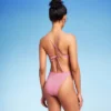 Women's Cut Out One Piece Swimsuit - Wild Fable™ Pink Lurex -Selfie Leslie GUEST 4ec70994 32aa 43fd 8c04 41a3bec760cd