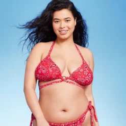 Women's Ring Front Strappy Triangle Bikini Top - Wild Fable™ -Selfie Leslie GUEST 50263801 7b67 41c7 901c 46ced79cd3e4