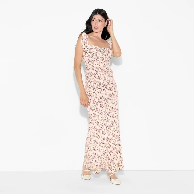 Women's Flounce Sleeve Maxi Empire Waist Dress - Wild Fable™ 3 Women's Flounce Sleeve Maxi Empire Waist Dress - Wild Fable™