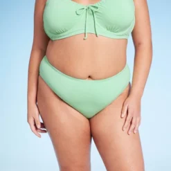 Women's Mid-Rise High Leg Cheeky Lurex Bikini Bottom - Wild Fable™ Mint Green 7 Women's Mid-Rise High Leg Cheeky Lurex Bikini Bottom - Wild Fable™ Mint Green -Selfie Leslie GUEST 531372c4 448e 4fb5 9ec8 d712a69b30f2