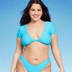 Women's Twist-Front Short Sleeve Bralette Bikini Top - Wild Fable™ 16 Women's Twist-Front Short Sleeve Bralette Bikini Top - Wild Fable™ -Selfie Leslie GUEST 532a2288 450c 40b5 b6d9 432d1d16eb78