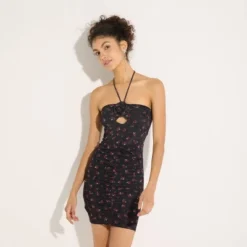 Women's Rose Lattice Mesh Dress - Wild Fable™ Petite Blossom/Black -Selfie Leslie GUEST 535ab290 2f33 47f7 a1f6 168ab408e77f