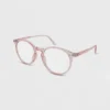Women's Crystal Plastic Round Blue Light Filtering Glasses - Wild Fable™ Pink -Selfie Leslie GUEST 5501815b 5f9e 4552 a26d 6f9f2b6a0a36