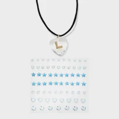 Acrylic Heart With Face Gems Pendant Necklace - Wild Fable™ Clear/Black -Selfie Leslie GUEST 56683193 91c5 41f9 9948 baee35c9293a