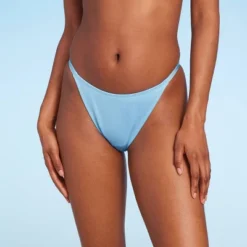 Women's Low-Rise Cheeky High Leg Bikini Bottom - Wild Fable™ Blue Lurex -Selfie Leslie GUEST 57063fe1 3af3 4899 8615 c666b30ada9a