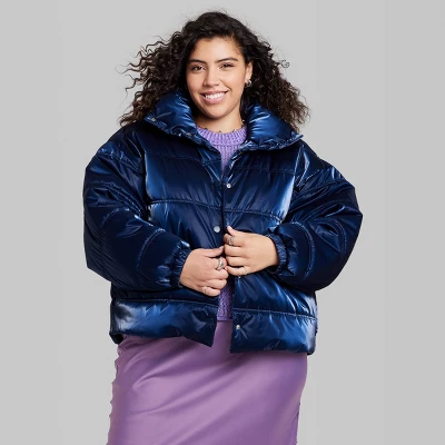 Women's Iridescent Shine Duvet Puffer Jacket - Wild Fable™ 4 Women's Iridescent Shine Duvet Puffer Jacket - Wild Fable™ - Image 2