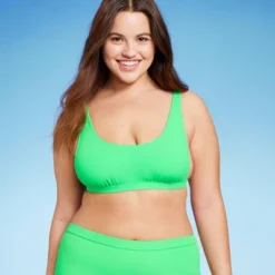 Women's Ribbed Scoop Bralette Bikini Top - Wild Fable™ -Selfie Leslie GUEST 62f55736 c175 4554 a778 e1f8a2f254ad