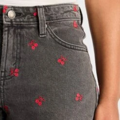 Women's EasyRigid Embroidered Mid-Rise Denim Shorts - Wild Fable™ Black -Selfie Leslie GUEST 659266a1 a2d9 4b2f 8ffc 07f22d69f405