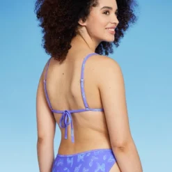 Women's Triangle Bikini Top - Wild Fable™ Purple Butterfly Print -Selfie Leslie GUEST 67283d57 438c 4870 b567 1b391b9dea28