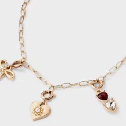 Build Your Own Heart And Butterfly Charm Necklace - Wild Fable™ Gold -Selfie Leslie GUEST 679ee3c0 b324 4493 bbb7 c8638b1a47d2