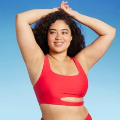 Women's Cut Out Longline Bralette Bikini Top - Wild Fable™ Red 11 Women's Cut Out Longline Bralette Bikini Top - Wild Fable™ Red -Selfie Leslie GUEST 6a4a0402 f92f 45d8 8282 62225da5dab1