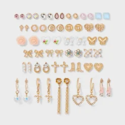 Butterfly Bows And Boots Multi Earring Set 30pc - Wild Fable™ Gold -Selfie Leslie GUEST 70c84428 ee74 4695 8d6e e062498ac239