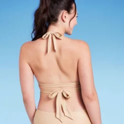 Women's Longline Wrap Front Bralette Bikini Top - Wild Fable™ Gold -Selfie Leslie GUEST 70fdb681 dfdc 4007 8186 efa1480352f7