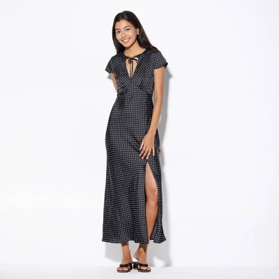 Women's Cap Sleeve Tie-Front Maxi Dress - Wild Fable™ 4 Women's Cap Sleeve Tie-Front Maxi Dress - Wild Fable™ - Image 2