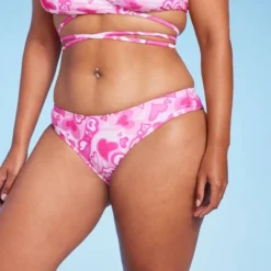 Women's Cheeky Bikini Bottom - Wild Fable™ Pink Heart Print -Selfie Leslie GUEST 72845038 213d 407f 8140 3a3f61228c83