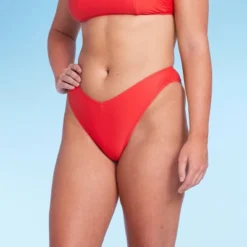 Women's Low-Rise Super Cheeky Extra High Leg Bikini Bottom - Wild Fable™ Red -Selfie Leslie GUEST 72ba8aa6 94b2 48b6 be2f 44104bec0e6f