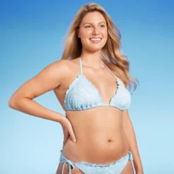 Women's Lace Detail Triangle Bikini Top - Wild Fable™ Blue -Selfie Leslie GUEST 77c75d63 7394 4800 abd4 1949a89d4b94