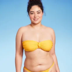 Women's Knot-Front Bandeau Bikini Top - Wild Fable™ Yellow -Selfie Leslie GUEST 79082055 08e7 436f 874a 9cad80e227e4