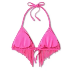 Women's Fringe Detail Triangle Bikini Top - Wild Fable™ Magenta -Selfie Leslie GUEST 7a42df13 bd6a 46df b8cc 89e6da2ed4ff