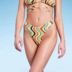 Women's Extra High Leg Ultra Cheeky Bikini Bottom - Wild Fable™ Multi Striped 15 Women's Extra High Leg Ultra Cheeky Bikini Bottom - Wild Fable™ Multi Striped -Selfie Leslie GUEST 7e22eda3 5e17 499c a08d d549cff1ca65