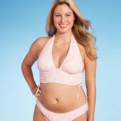 Women's Cinch Side Longline Halter Bikini Top - Wild Fable™ Multi Floral Print -Selfie Leslie GUEST 7e310a26 a376 4489 8733 0755d60647c1