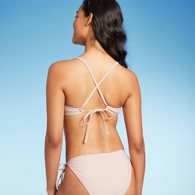 Women's Striped Crochet Bralette Bikini Top - Wild Fable™ 3 Women's Striped Crochet Bralette Bikini Top - Wild Fable™