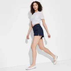 Women's Foundational Curvy Heritage Denim Shorts - Wild Fable™ Dark Wash -Selfie Leslie GUEST 7ff89f33 a67e 46b3 9239 26750c837ab4