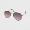 Women's Metal Geometric Aviator Sunglasses - Wild Fable™ Gold -Selfie Leslie GUEST 80cf21dd 0f2b 4cda 8552 be80504eb717