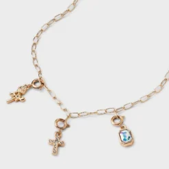 Build Your Own Cross And Rose Charm Necklace - Wild Fable™ Gold -Selfie Leslie GUEST 83dceef4 4a32 4024 a503 58a41f116fd8