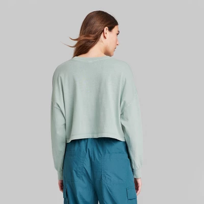 Women's Long Sleeve Heavy Knit T-Shirt - Wild Fable™ 4 Women's Long Sleeve Heavy Knit T-Shirt - Wild Fable™ - Image 2