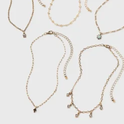 Mixed Charms And Tassel Choker Necklace Set 5pc - Wild Fable™ Gold -Selfie Leslie GUEST 88502100 605a 405e bbf1 2fa72c00e1e6