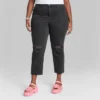 Women's Super-High Rise Distressed Slim Straight Jeans - Wild Fable™ Black Wash -Selfie Leslie GUEST 88cef939 ce11 4a94 9575 0a415328dd74