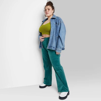 Women's Mid-Rise Corduroy Flare Pants - Wild Fable™ 7 Women's Mid-Rise Corduroy Flare Pants - Wild Fable™ - Image 5
