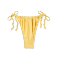 Women's Side-Tie Ultra High Leg Adjustable Coverage Bikini Bottom - Wild Fable™ Yellow -Selfie Leslie GUEST 8c401498 d6f2 427e adbc 0d03a3cb1886