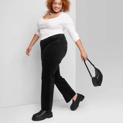 Women's Mid-Rise Corduroy Flare Pants - Wild Fable™ 5 Women's Mid-Rise Corduroy Flare Pants - Wild Fable™ - Image 3