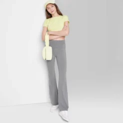 Women's High-Waisted Flare Leggings - Wild Fable™ Heather Gray -Selfie Leslie GUEST 90a4be30 da89 4939 a3a6 0aca3cbfb7c4