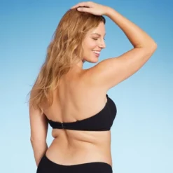 Women's Pucker Textured Center Front Shell Detail Bandeau Bikini Top - Wild Fable™ -Selfie Leslie GUEST 91c3010c 466f 49cb a402 ea3e110fc508