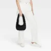 Slouchy Faux Fur Hobo Shoulder Handbag - Wild Fable™