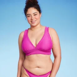 Women's Smocked Detail Longline Bikini Top - Wild Fable™ Purple -Selfie Leslie GUEST 93f35464 1f9d 4868 9c78 ae954c5ab1c6