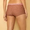 Women's Geo Print Reversible Low-Rise Cheeky Boyshort Bikini Bottom - Wild Fable™ Brown -Selfie Leslie GUEST 94895236 cc50 45e8 8e68 5bfe9cbdfd6a