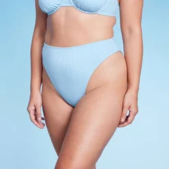 Women's Ribbed High Leg Cheeky High Waist Bikini Bottom - Wild Fable™ -Selfie Leslie GUEST 94b31c2a 5dd6 4ee1 8a1b baf052234542