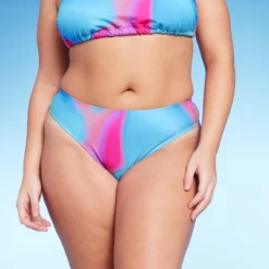 Women's High Leg Cheeky Bikini Bottom - Wild Fable™ Blue Marble Print -Selfie Leslie GUEST 94bfd734 9c12 4ec6 89cd 8c39fe054e98