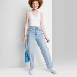Women's High-Rise 90's Relaxed Slashed Straight Jeans - Wild Fable™ Light Wash 8 Women's High-Rise 90's Relaxed Slashed Straight Jeans - Wild Fable™ Light Wash -Selfie Leslie GUEST 98b5eb66 27b1 4604 a66d 1c3aac4ab20b