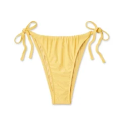 Women's Side-Tie Ultra High Leg Adjustable Coverage Bikini Bottom - Wild Fable™ Yellow -Selfie Leslie GUEST 9a111303 46cc 47d4 a40c 534f0aa128c1