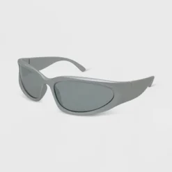 Sport Matte Finish Sunglasses - Wild Fable™ Gray
