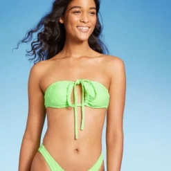 Women's Terry Textured U-Neck Multi-Way Bralette Bikini Top - Wild Fable™ Tropical Green -Selfie Leslie GUEST 9bbe87cb c5bc 4b12 9322 5b533e62a6d9
