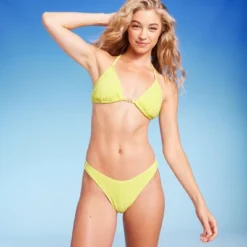 Women's Plisse Textured High Leg Cheeky Bikini Bottom - Wild Fable™ -Selfie Leslie GUEST 9c626078 aec0 49a5 a8bd 4b96d229a2dc