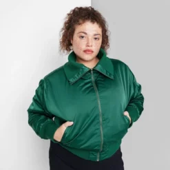 Women's Satin Bomber Jacket - Wild Fable™ 11 Women's Satin Bomber Jacket - Wild Fable™ -Selfie Leslie GUEST 9e44b0ce 00b4 48bf 9ce3 4186960fc830
