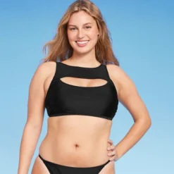 Women's Cut Out High Neck Bikini Top - Wild Fable™ -Selfie Leslie GUEST a1167903 7959 45f6 8b0f 5a4bf46732ad