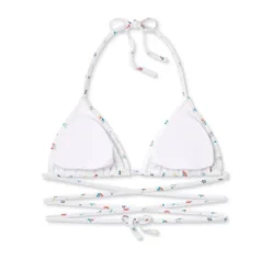 Women's Floral Print Strappy Triangle Bikini Top - Wild Fable™ White -Selfie Leslie GUEST a12cc542 ae15 45f9 9fb0 5149a053c5b8